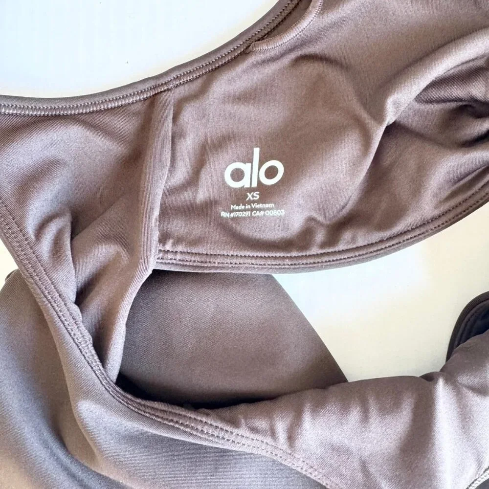 Alo Yoga Espresso Brown Airlift A-List Onesie - Picture 3 of 11